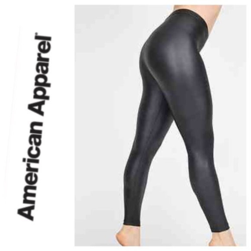 American Apparel Faux Leather Legging